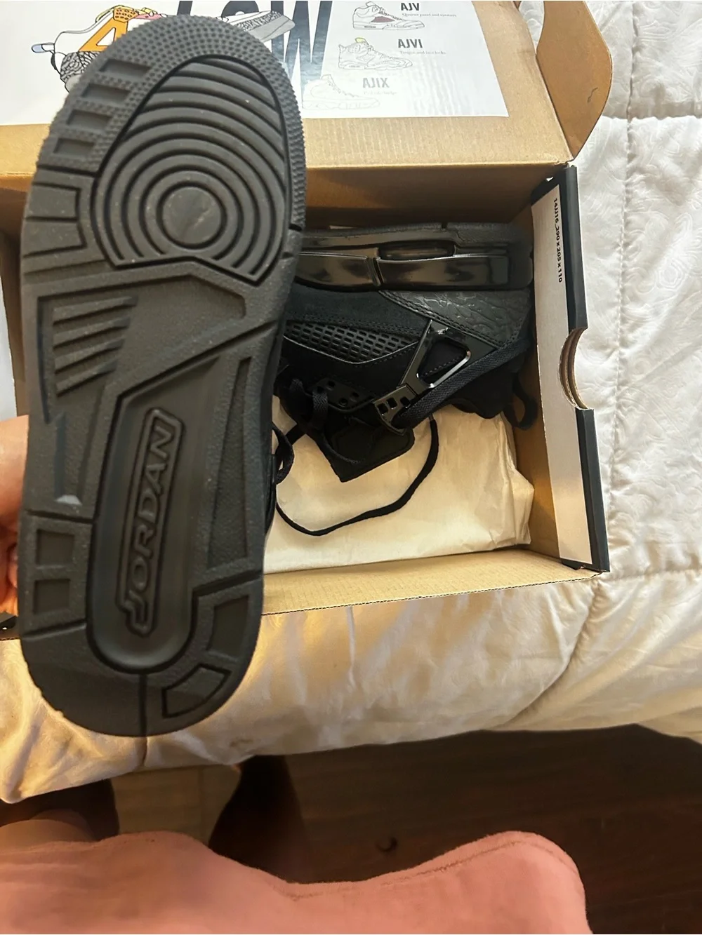 Jordan Kids Black Low-Top Sneaker